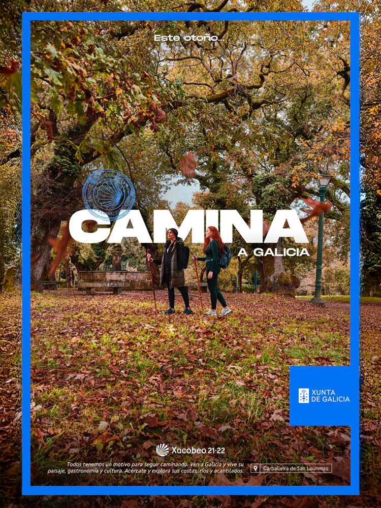 Campaña Camina Xacobeo Xunta de Galicia · agencia BAP Conde